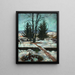 Winter-Gemälde - Emil Orlik — gerahmtes Bild an der Wand