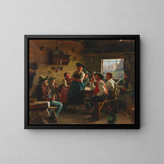 Eine gute Geschichte - Emil Rau — gerahmtes Bild an der Wand
