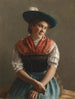 Dirndl in Sonntagskleidung - Emil Rau — Ansicht des Kunstwerks