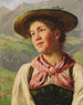 Mädchen in alpinen Trachten - Emil Rau — Ansicht des Kunstwerks