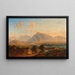 Salzbourg mit dem Untersberg in der Ferne - Emil Theodor Richter — gerahmtes Bild an der Wand