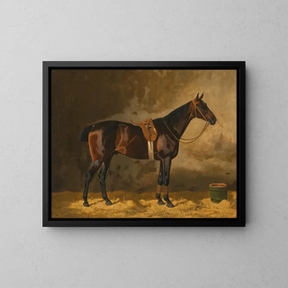 Emil Volkers - A Bay Horse in a Stable.webp