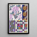 Blumen-Gemälde mit neuen Farbdesigns Pl06 - Émile-Allain Séguy — gerahmtes Bild an der Wand