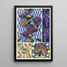Blumen-Gemälde mit neuen Farbdesigns Pl08 - Émile-Allain Séguy — gerahmtes Bild an der Wand