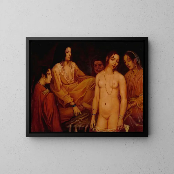 Au Harem - Émile Bernard — gerahmtes Bild an der Wand