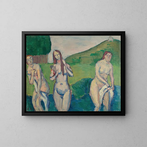 Badende - Émile Bernard — gerahmtes Bild an der Wand