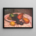 Stillleben mit Früchten - Émile Bernard — gerahmtes Bild an der Wand