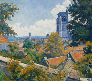 Blick auf Tonnerre mit der Kirche Notre-Dame - Émile Bernard — Ansicht des Kunstwerks
