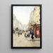 Die Straße des Faubourg-Saint-Denis - Émile Cambiaggio — gerahmtes Bild an der Wand