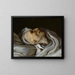 Théodore Géricault auf seinem Sterbebett - Émile Champmartin — gerahmtes Bild an der Wand