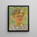 Junge Frau mit blonden Haaren - Émile Claus — gerahmtes Bild an der Wand