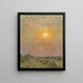 Sonnenuntergang - Émile Claus — gerahmtes Bild an der Wand