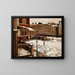 Die Place Pigalle unter Schnee - Émile Louis Mathon — gerahmtes Bild an der Wand