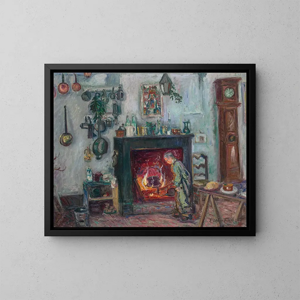 Innenansicht in Paris - Émile Othon Friesz — gerahmtes Bild an der Wand