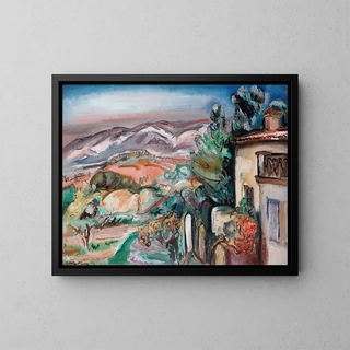Landschaft von Toulon - Émile Othon Friesz — gerahmtes Bild an der Wand
