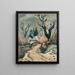 Landschaft unter dem Schnee - Émile Othon Friesz — gerahmtes Bild an der Wand