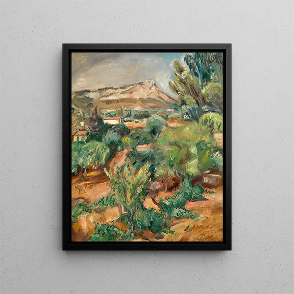Le Coudon vu du Cap Brun - Émile Othon Friesz — gerahmtes Bild an der Wand