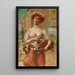 Aux roses - Émile Vernon — gerahmtes Bild an der Wand