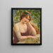 Mädchen am Zitronenbaum - Émile Vernon — gerahmtes Bild an der Wand