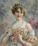 Mädchen mit Rosen Émile Vernon - Émile Vernon — Ansicht des Kunstwerks