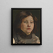 Portrait eines Kindes - Émile Vloors — gerahmtes Bild an der Wand