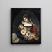 Jungfrau mit Kind - Emilie Linder — gerahmtes Bild an der Wand