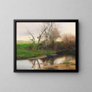 Emilio SnchezPerrier - A QUIET STRETCH OF RIVER.webp