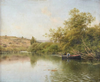 Die Flusslandschaft bei Santiponce - Emilio Sánchez Perrier — Ansicht des Kunstwerks