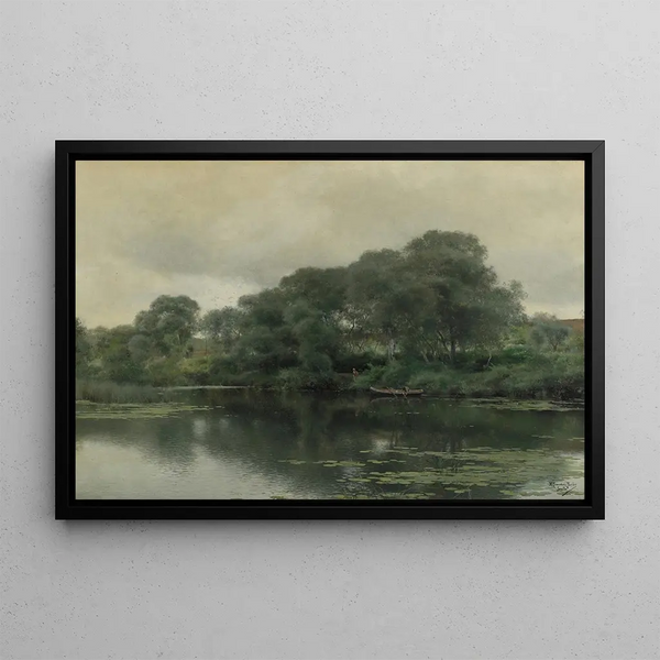 Emilio SnchezPerrier - Stillness on a lily pond.webp