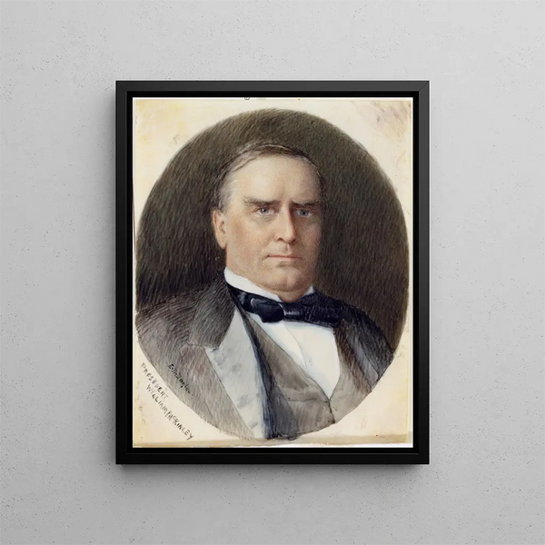 William McKinley - Emily Drayton Taylor — gerahmtes Bild an der Wand