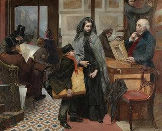 Ohne Namen und ohne Freund, der Reichtum des reichen Mannes ist seine Festung - Emily Mary Osborn — Ansicht des Kunstwerks