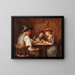 Joueuses de cartes - Emma Müller von Seehof — gerahmtes Bild an der Wand