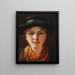 Mädchen - Emma Müller von Seehof — gerahmtes Bild an der Wand