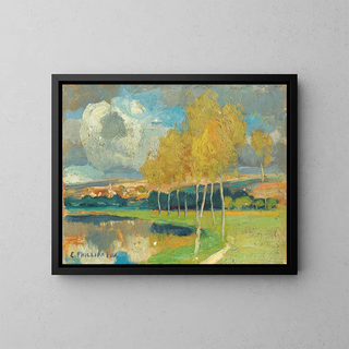 Landschaft - Emmanuel Phillips Fox — gerahmtes Bild an der Wand