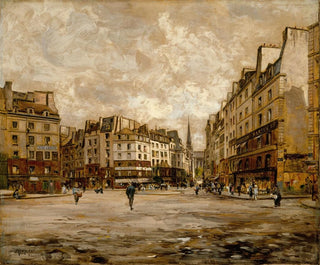 Die Place Maubert - Emmanuel Lansyer — Ansicht des Kunstwerks