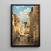 Vue d'une ville italienne - Emmy Lischke — gerahmtes Bild an der Wand