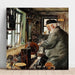 Reproduktion des Gemäldes Ein Dreher bei seiner Drehbank - Laurits Andersen Ring