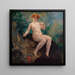 Kopf an Kopf Frau mit Hund - Alfred Philippe Roll — gerahmtes Bild an der Wand