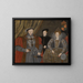 Henri VIII, Elisabeth I. und Eduard VI. - Englische Schule — gerahmtes Bild an der Wand