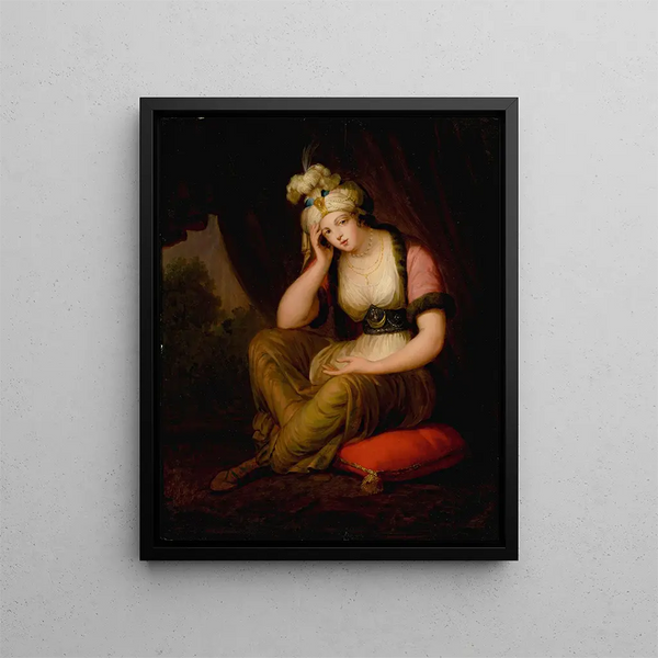 English School - Portrait of a Lady In Oriental Costume.webp