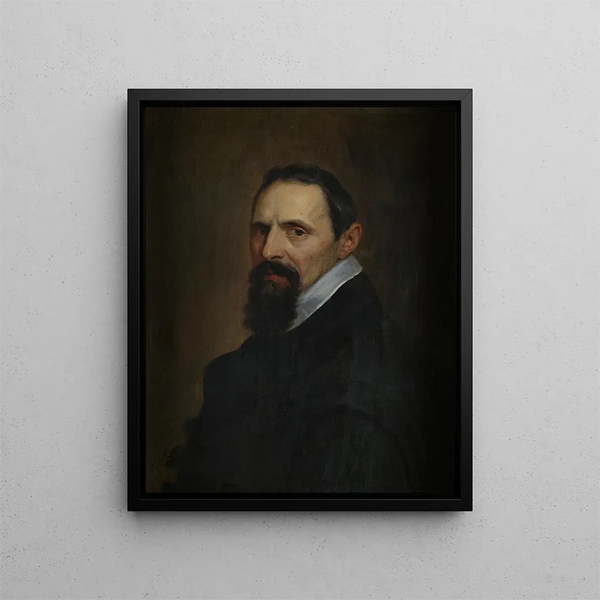 Portrait von Albertus Miraeus - Erasmus Quellinus der Jüngere — gerahmtes Bild an der Wand