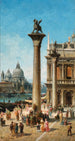 von Venise vue depuis la Piazzetta en direction de Santa Maria della Salute - Ercole Calvi — Ansicht des Kunstwerks