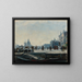 Ansicht der Riva degli Schiavoni in Venedig, blickend nach Westen zum Dogenpalast und Punta della Dogana - Ercole Calvi — gerahmtes Bild an der Wand