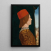 Giovanni II Bentivoglio - Ercole de Roberti — gerahmtes Bild an der Wand