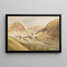 Gerbes de maïs et fermes Hill Farm Capelyffin Pays de Galles - Eric Ravilious — gerahmtes Bild an der Wand