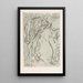 Landschaftlicher abstrakter Wald - Erich Wichmann — gerahmtes Bild an der Wand