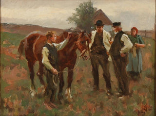 Ein Pferdemarkt - Erik Henningsen — Ansicht des Kunstwerks