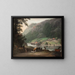 Die Tistedalen-Tal bei Frederikshald in Norwegen - Erik Pauelsen — gerahmtes Bild an der Wand