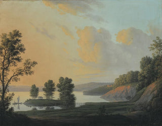 Blick auf das Herrenhaus von Dronninggaard über den Fure-See, Nordseeland - Erik Pauelsen — Ansicht des Kunstwerks