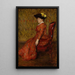Portrait der Künstlerin Kitty L Kielland - Erik Werenskiold — gerahmtes Bild an der Wand
